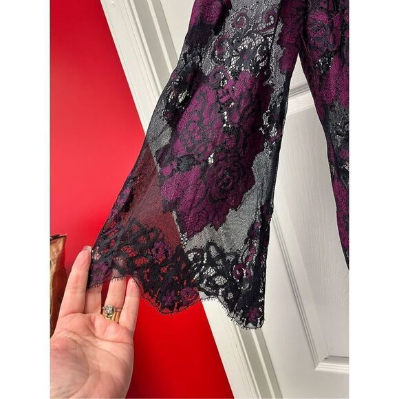 Rachel Rachel Roy Purple Lace Madeline Dress sz 10 NWOT - Picture 6 of 11